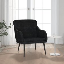 vidaXL fekete bársonyfotel 63 x 76 x 80 cm bútor