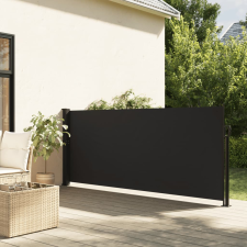 vidaXL fekete behúzható oldalsó napellenző 100 x 300 cm kerti bútor