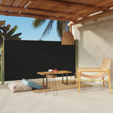 vidaXL fekete behúzható oldalsó terasz napellenző 160 x 300 cm kerti bútor
