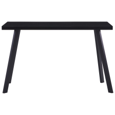 vidaXL fekete edzett üveg étkezőasztal 120 x 60 x 75 cm (281872) bútor