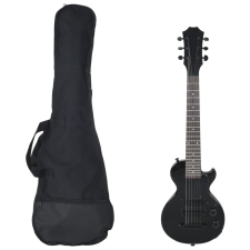 vidaXL fekete elektromos gitár gyerekeknek puhatokkal 3/4 30" gitár és basszusgitár