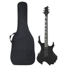 vidaXL fekete elektromos gitár kezdőknek tokkal 4/4 39" gitár és basszusgitár