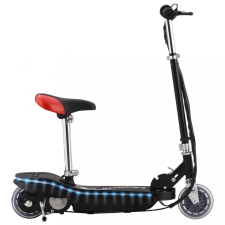vidaXL fekete elektromos roller üléssel és LED-del 120 W elektromos roller