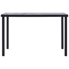 vidaXL fekete és betonszürke MDF étkezőasztal 160 x 80 x 75 cm (281859) bútor