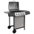 vidaXL fekete és ezüst gáz grillsütő 4 égővel (3053624)