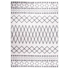 vidaXL fekete és fehér csúszásmentes mosható szőnyeg 120 x 180 cm lakástextília