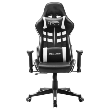 vidaXL fekete és fehér műbőr gamer szék (20507) forgószék