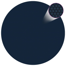 vidaXL Fekete és kék napelemes lebegő pe medencefólia 381 cm medence kiegészítő