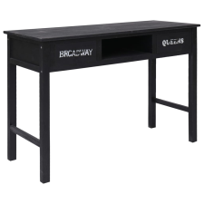 vidaXL Fekete fa tálalóasztal 110 x 45 x 76 cm bútor