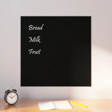 vidaXL fekete falra szerelhető edzett üveg mágnestábla 60 x 60 cm mágnestábla