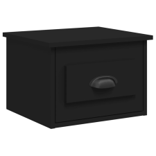 vidaXL fekete falra szerelhető éjjeliszekrény 41,5x36x28 cm (816378) bútor
