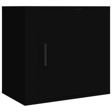 vidaXL fekete falra szerelhető éjjeliszekrény 50 x 30 x 47 cm (816866) bútor