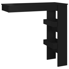 vidaXL fekete fatermék fali bárasztal 102 x 45 x 103,5 cm (811782) bútor