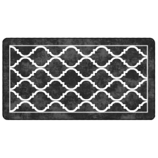 vidaXL fekete-fehér mosható csúszásgátló szőnyeg 80 x 150 cm (136603) lakástextília
