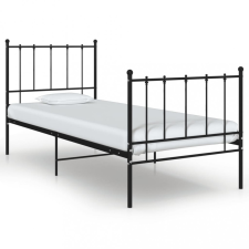 vidaXL fekete fém ágykeret 100 x 200 cm ágy és ágykellék