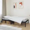 vidaXL fekete fém ágykeret 100 x 200 cm