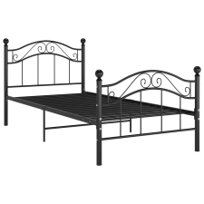 vidaXL fekete fém ágykeret 100 x 200 cm (324991) ágy és ágykellék