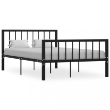 vidaXL fekete fém ágykeret 120 x 200 cm ágy és ágykellék