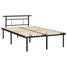 vidaXL fekete fém ágykeret 120 x 200 cm (324826) ágy és ágykellék