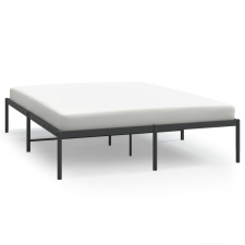 vidaXL fekete fém ágykeret 140 x 190 cm (350846) ágy és ágykellék