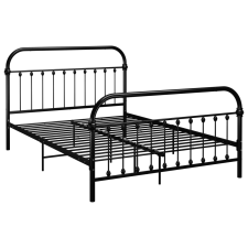 vidaXL fekete fém ágykeret 140 x 200 cm (284501) ágy és ágykellék