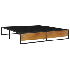 vidaXL fekete fém ágykeret 140 x 200 cm (324816) ágy és ágykellék