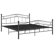 vidaXL fekete fém ágykeret 140 x 200 cm (324997) ágy és ágykellék