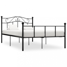 vidaXL fekete fém ágykeret 160 x 200 cm ágy és ágykellék