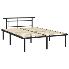 vidaXL fekete fém ágykeret 160 x 200 cm (324832) ágy és ágykellék