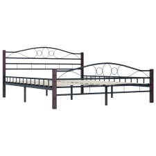 vidaXL fekete fém ágykeret 180 x 200 cm (285295) ágy és ágykellék