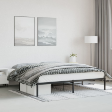 vidaXL fekete fém ágykeret 193 x 203 cm ágy és ágykellék