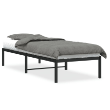 vidaXL fekete fém ágykeret 80 x 200 cm (373646) ágy és ágykellék