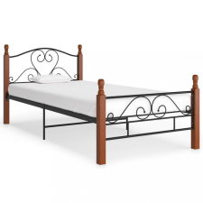 vidaXL Fekete fém ágykeret 90 x 200 cm ágy és ágykellék