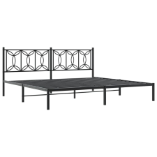 vidaXL fekete fém ágykeret fejtámlával 200 x 200 cm ágy és ágykellék