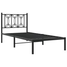 vidaXL fekete fém ágykeret fejtámlával 80 x 200 cm ágy és ágykellék