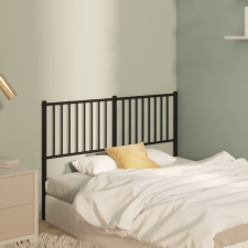 vidaXL fekete fém fejtámla 135 cm ágy és ágykellék