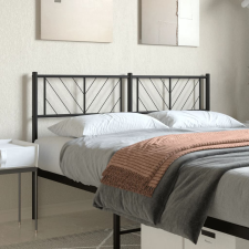vidaXL fekete fém fejtámla 135 cm ágy és ágykellék