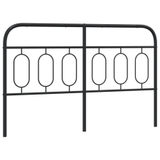 vidaXL fekete fém fejtámla 137 cm ágy és ágykellék