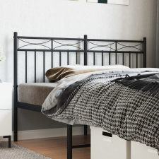 vidaXL fekete fém fejtámla 150 cm ágy és ágykellék