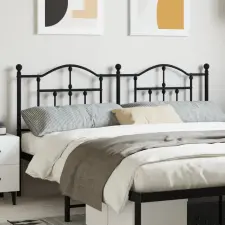 vidaXL fekete fém fejtámla 160 cm ágy és ágykellék