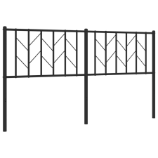 vidaXL fekete fém fejtámla 160 cm (374472) ágy és ágykellék