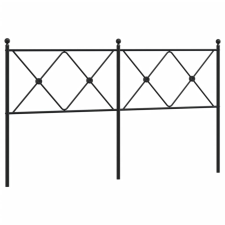 vidaXL fekete fém fejtámla 160 cm (376537) ágy és ágykellék