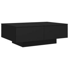 vidaXL fekete forgácslap dohányzóasztal 90 x 60 x 31 cm (804176) bútor