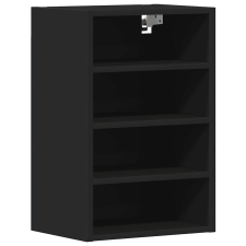 vidaXL fekete forgácslap függő szekrény 40x29,5x60 cm (854176) bútor