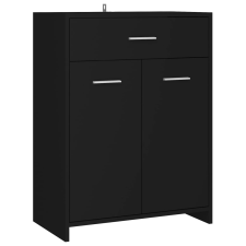 vidaXL fekete forgácslap fürdőszobaszekrény 60 x 33 x 80 cm (805025) fürdőszoba bútor