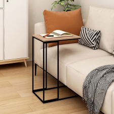 vidaXL fekete forgácslap kisasztal 40 x 30 x 59 cm bútor