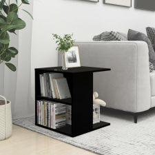 vidaXL fekete forgácslap kisasztal 45 x 45 x 48 cm bútor