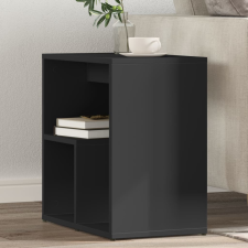 vidaXL fekete forgácslap kisasztal 50 x 30 x 50 cm bútor