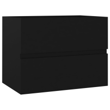 vidaXL fekete forgácslap mosdószekrény 60 x 38,5 x 45 cm (804738) fürdőszoba bútor