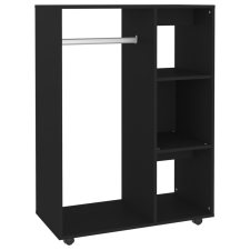 vidaXL fekete forgácslap ruhásszekrény 80 x 40 x 110 cm (808514) bútor